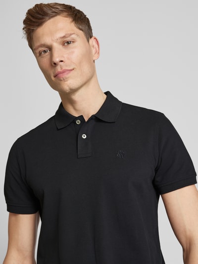 MCNEAL Poloshirt met labelstitching  Zwart - 3