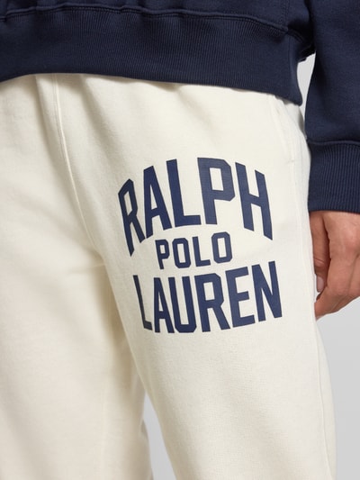 Polo Ralph Lauren Spodnie dresowe z elastycznym ściągaczem Biały 3