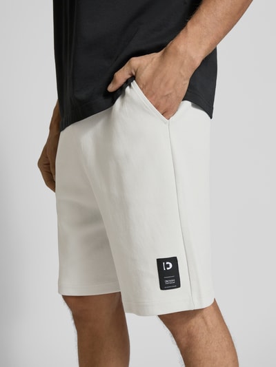 Tom Tailor Denim Relaxed fit sweatshorts van katoenmix Lichtgrijs - 3