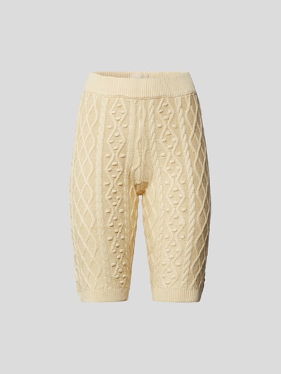 LouLou Studio Shorts in Strick-Optik Sand 2