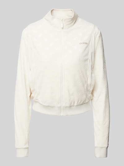 Guess Activewear Sweatjacke mit Stehkragen Modell 'KRISSY' Offwhite 1