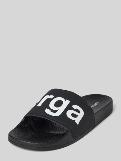 Superga Slippers met logoprint Zwart - 1