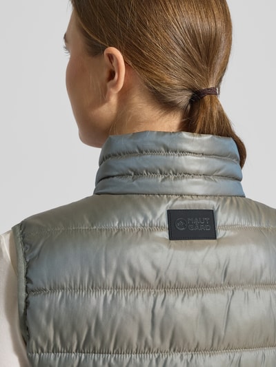 NAUTGÅRD Bodywarmer met opstaande kraag Rietgroen - 6