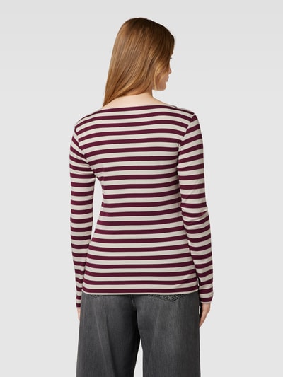 Christian Berg Woman Longsleeve mit Streifenmuster Bordeaux 5