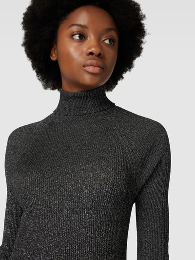 BOSS Black Women Rollkragenpullover mit Effektgarn Modell 'Frosina' Black 3