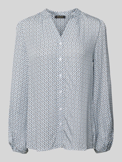 More & More Blouse van viscose met tuniekkraag Bleu - 2