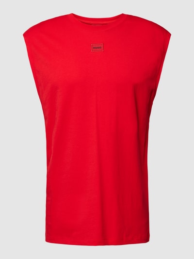 HUGO Tanktop met labelpatch, model 'Dankto' Rood - 2