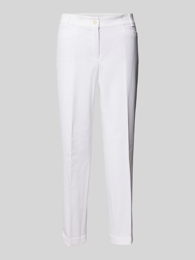 Raffaello Rossi Regular fit stoffen broek met verkort model Wit - 2