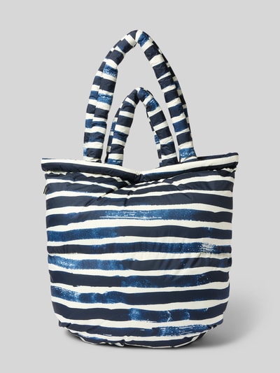 MADS NØRGAARD Shopper mit Label-Patch und Label-Detail Marine 4