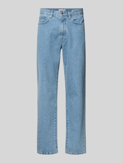 Produktfoto, Straight Fit Jeans im 5-Pocket-Design Modell 'COSMOS' von Edwin aus Reine Baumwolle in hellem Blau mit Knopf-Reißverschluss