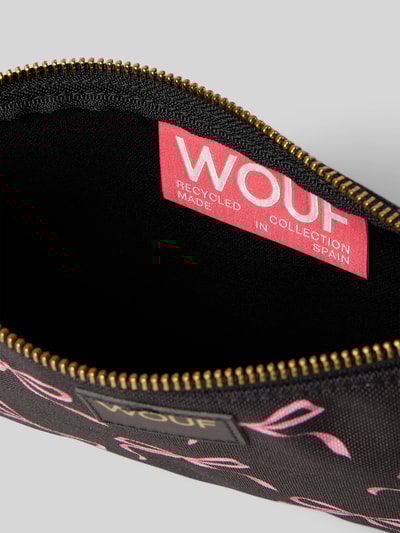 WOUF Pouch met labelpatch, model 'Juliette' Zwart - 3
