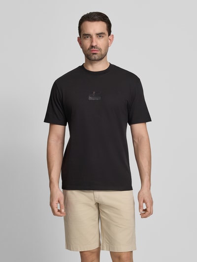 HUGO Regular Fit T-Shirt aus reiner Baumwolle Modell 'DUMEON' Black 4