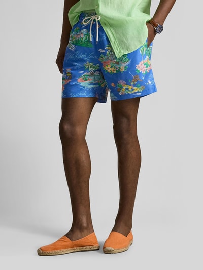 Polo Ralph Lauren Underwear Regular Fit Badehose mit Allover-Muster Royal 4