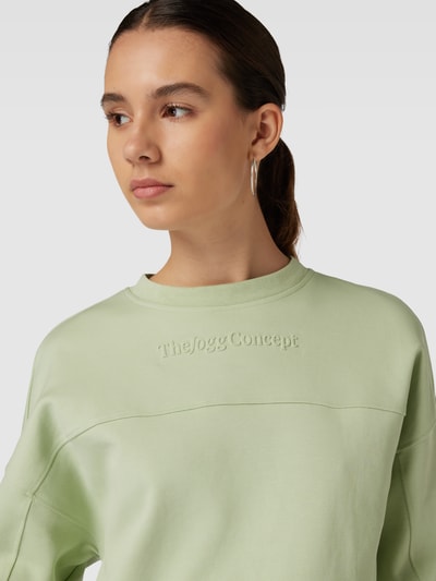 TheJoggConcept Sweatshirt met labelprint Rietgroen - 3