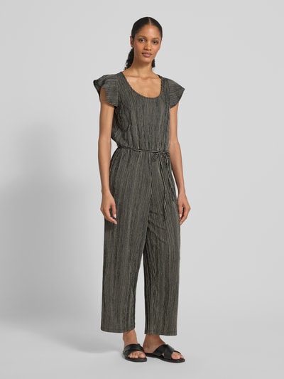 Tom Tailor Denim Relaxed Fit Jumpsuit mit Strukturmuster Black 1
