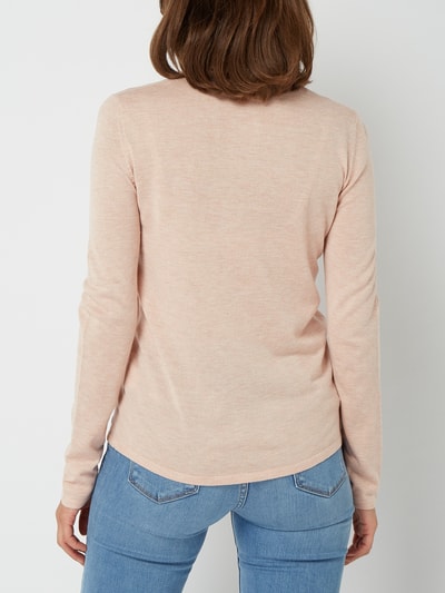 Tom Tailor Pullover mit abgerundetem V-Ausschnitt  Rose Melange 5