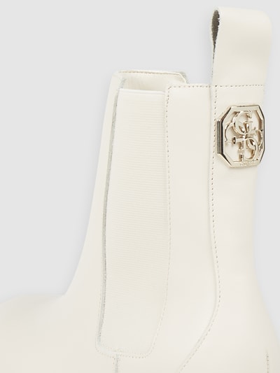 Guess Chelsea boots van leer, model 'Oakess' Offwhite - 2