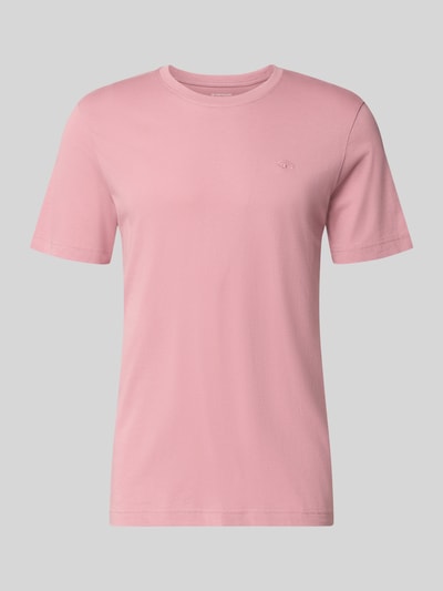 Produktfoto, Regular Fit T-Shirt aus reiner Baumwolle von Tom Tailor, Rosa, kurzärmelig, glatte Oberfläche, Herren T-Shirt von Tom Tailor