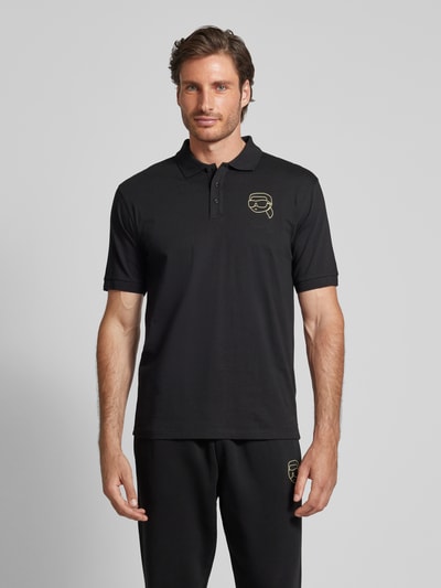 Karl Lagerfeld Poloshirt mit Logo-Print Black 4