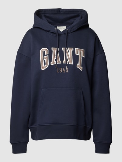 Gant Hoodie mit Label-Stitching Marine 2