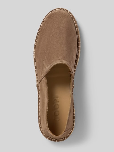 Produktfoto, Espadrilles mit Motiv-Prägung Modell 'velluto stampa lias' von JOOP! SHOES in Beige, Abgerundete-Spitze, strukturierte Sohle, Herren, Absatzhöhe 1 cm, Schafthöhe 8 cm, Schaftweite 16 cm