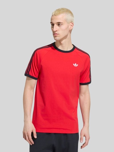 adidas Originals t-shirt o kroju regular fit z czystej bawełny Czerwony 3