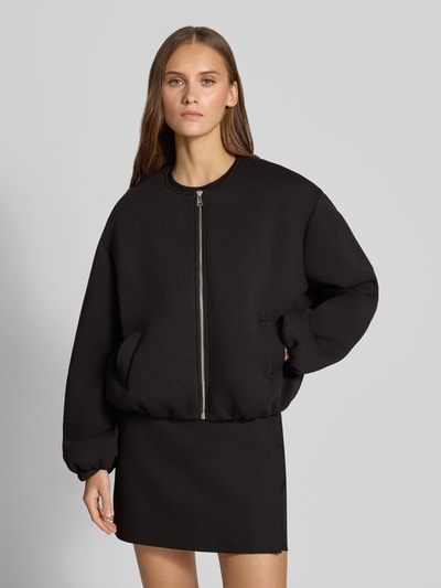 ONLY Bluza rozpinana o kroju regular fit z dodatkiem wiskozy model 'LELLIE' Czarny 4