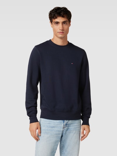 Tommy Hilfiger Sweatshirt met labelstitching c Marineblauw - 4