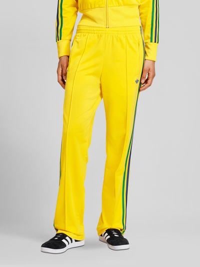 adidas Originals Regular Fit Trainingshose mit Label Stitching GELB 4