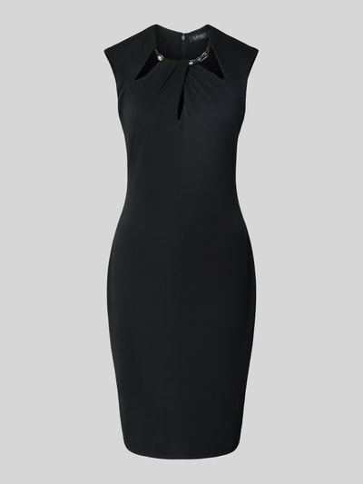 Lauren Ralph Lauren Knielanges Cocktailkleid mit Cut Outs Black 2