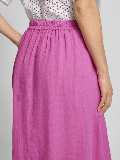 Heartkiss Linnen rok met elastische band Fuchsia - 3