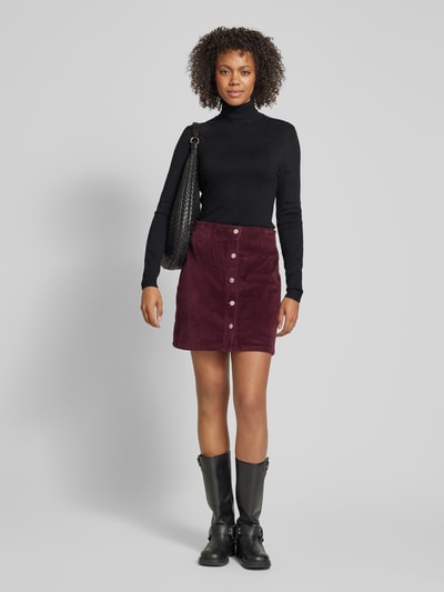 Vero Moda Mini-Rock aus Cord Modell 'ETTA' Bordeaux 1