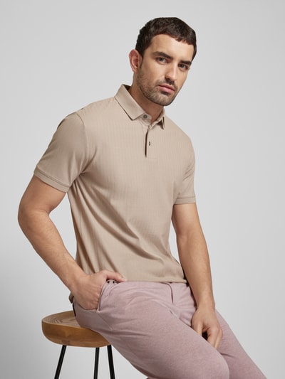 Emporio Armani Poloshirt mit Label-Stitching Beige 3