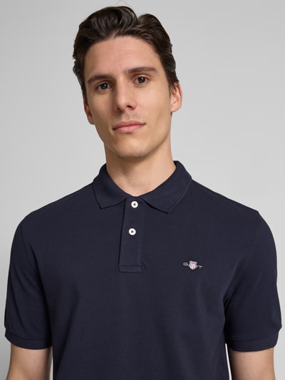 Gant Regular Fit Poloshirt mit Label-Stitching Marine 3
