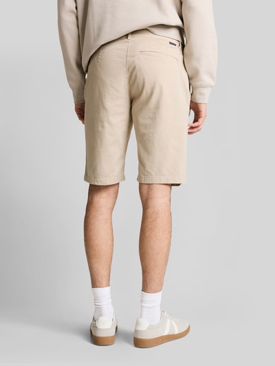 Tom Tailor Slim Fit Chinoshorts aus reiner Baumwolle Beige Melange 5
