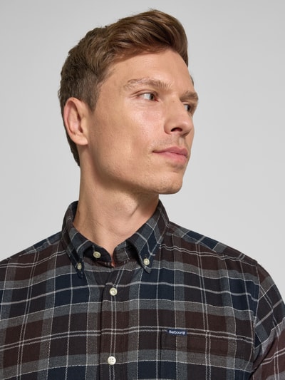 Barbour Slim fit vrijetijdsoverhemd van puur katoen, model 'KYELOCH' Donkerbruin - 3