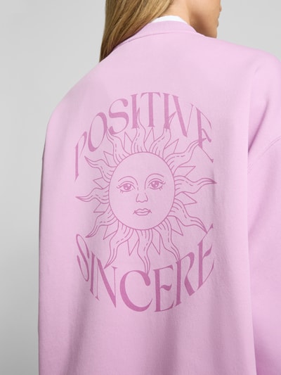 OH APRIL Oversized Sweatshirt mit Stehkragen Lila 3