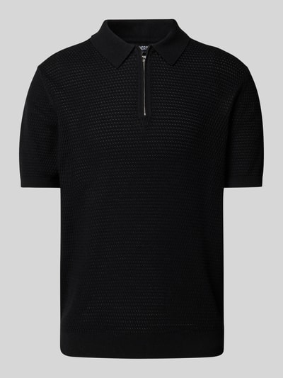 Antony Morato Regular fit poloshirt met structuurmotief Zwart - 2