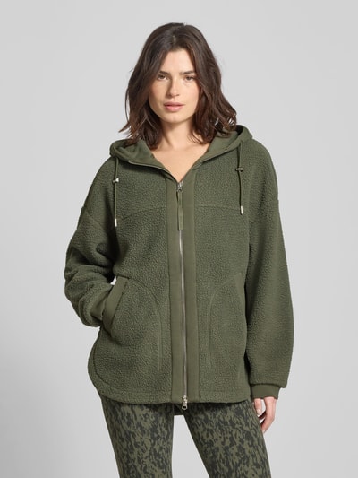 VARLEY Kurtka z polaru o kroju relaxed fit z kapturem model ‘FEY’ Oliwkowy 4