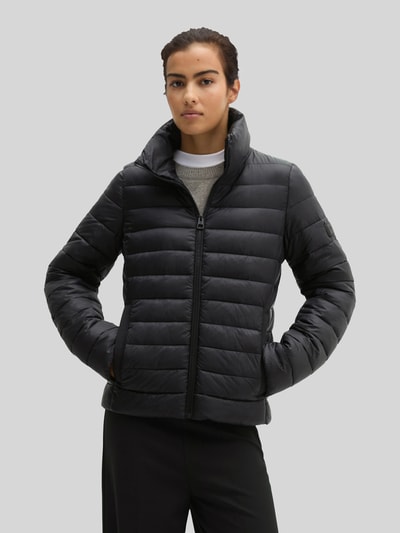 Marc O'Polo regular fit gewatteerd jack met opstaande kraag Zwart - 4
