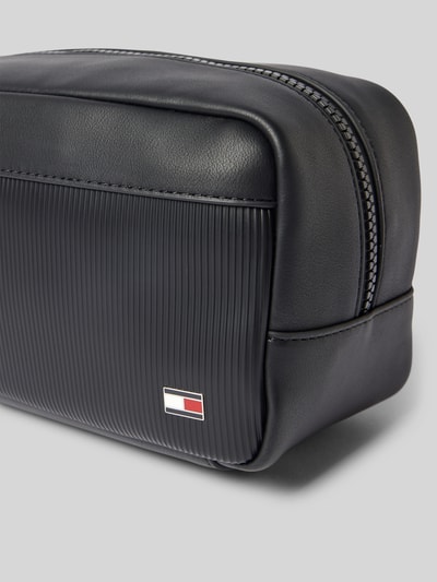 Tommy Hilfiger Kulturbeutel in Lederoptik BLACK 2