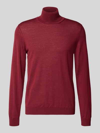 BOSS Regular fit coltrui van pure scheerwol, model 'MUSSO' Rood - 2