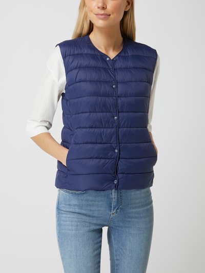 Montego Lichte bodywarmer met opstaande kraag  Donkerblauw - 4