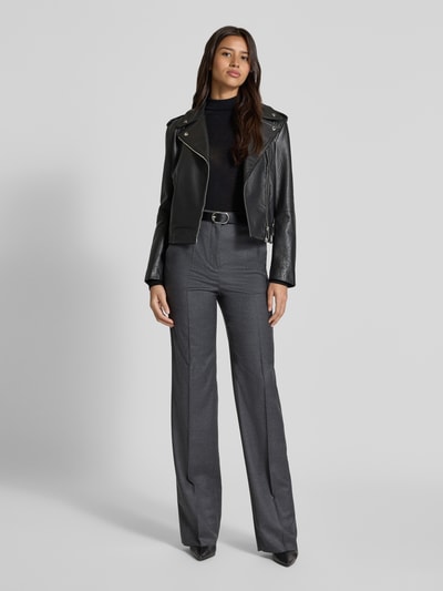 Weekend Max Mara Slim fit shirt met lange mouwen van een mix van wol en zijde, model 'TESEO' Zwart - 1