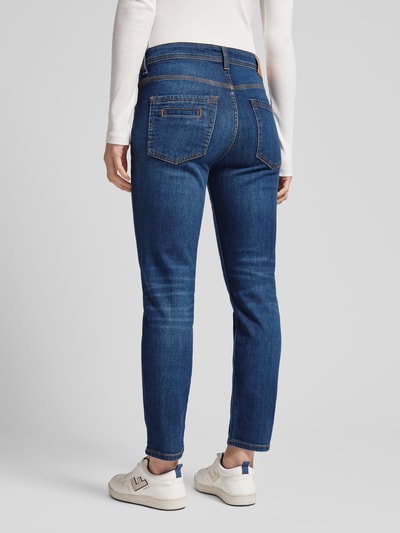 Marc O'Polo Cropped Slim Fit Jeans mit Stretch-Anteil Modell 'Theda' Jeansblau 5