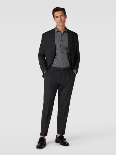 BOSS Pantalon met scheerwol, model 'Louis' Antraciet gemêleerd - 1