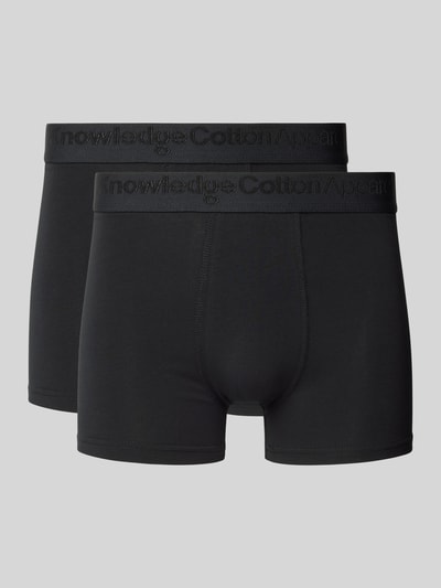 Knowledge Cotton Apparel Broek met elastische band met logo in een set van 2 stuks  - 1