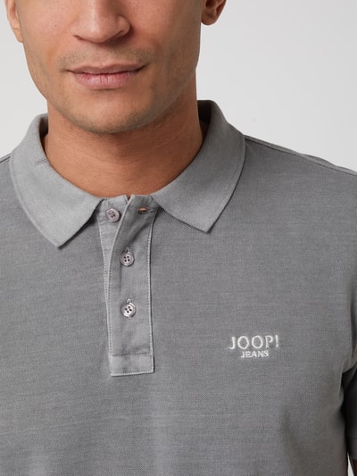 JOOP! Jeans Modern Fit Poloshirt aus Baumwolle Modell 'Ambrosio' Silber 3