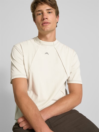 A-COLD-WALL Regular Fit T-Shirt mit Ziernähten Beige 3