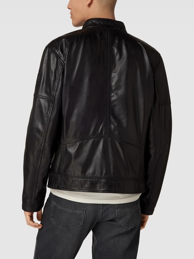 Strellson Lederjacke mit Reißverschlusstaschen  Modell 'BEXLEY' Black 5